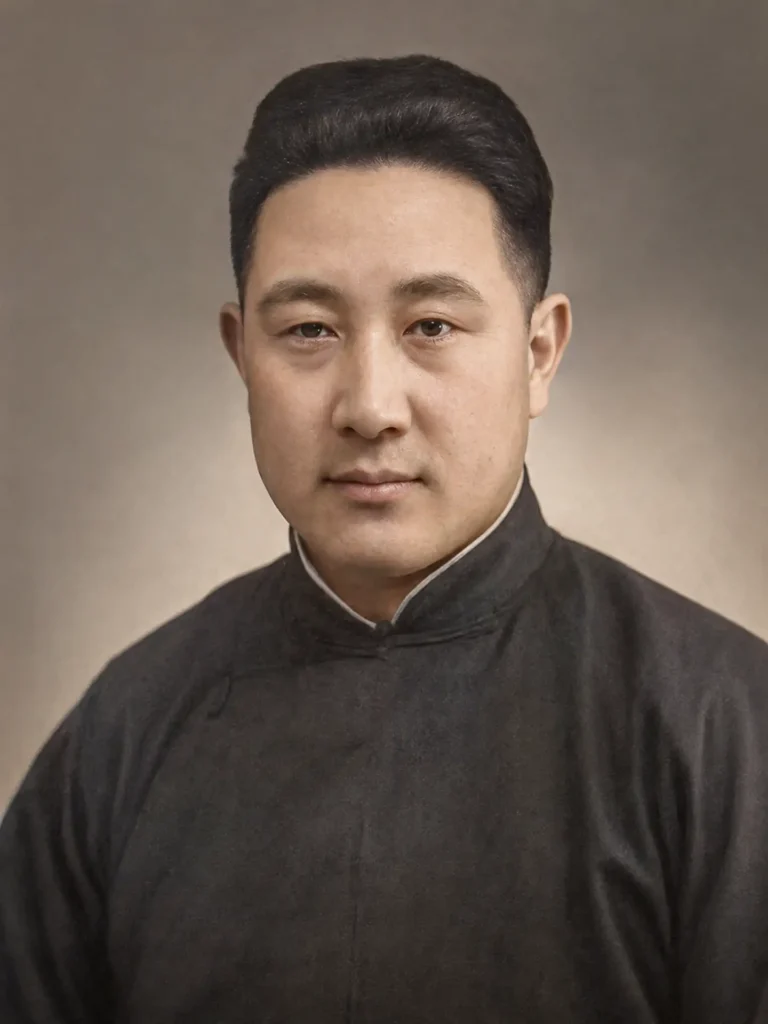 Ritratto Maestro Ma Yueliang da giovane