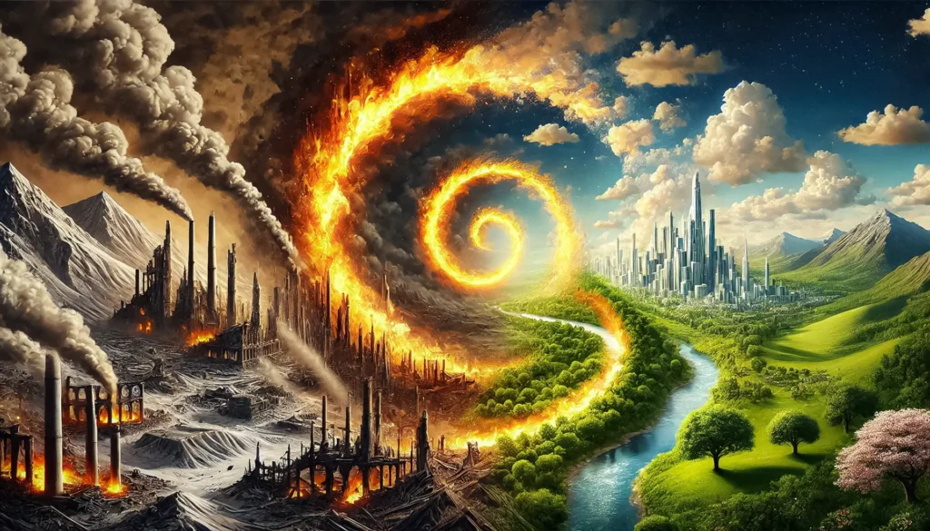 ciclo di distruzione e rinascita